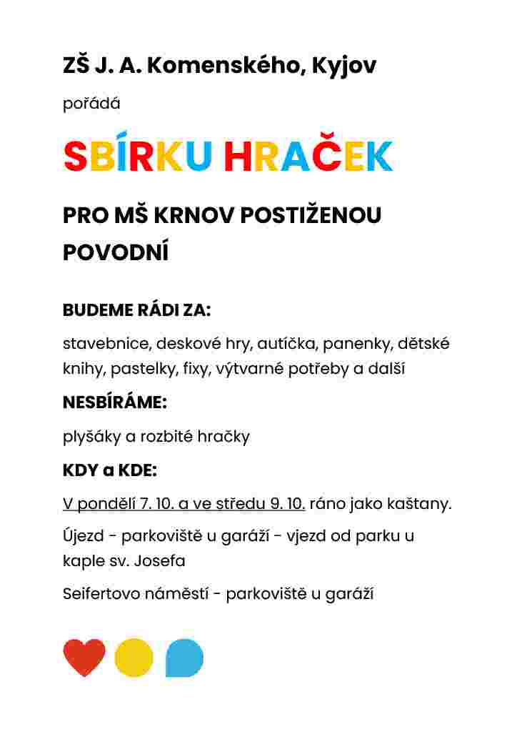 Plakát_sbírka hraček_povodně