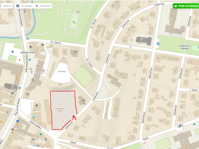 Mapa_parkoviště_bývalá mlékárna